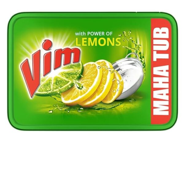 Vim Dish wash Bar Tub – Tough on Grease, Gentle on Hands (500g)